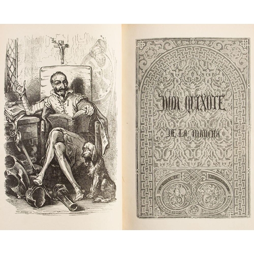 185 - CERVANTES SAAVEDRA, Miguel De - Don Quixote De La Mancha ... translated by Charles Jarvis. 2 vols. i... 