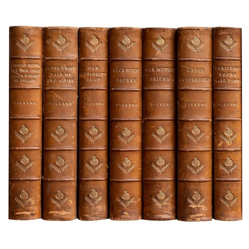 197 - DICKENS, Charles : Works -16 volumes. Half calf. 8vo. Chapman & Hall. n.d.