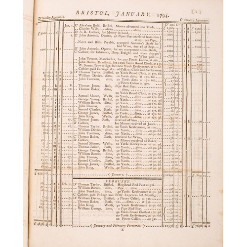 227 - JONES, Edward - Jones's English System of Book Keeping : cont. tree calf hinges weak but a very attr... 