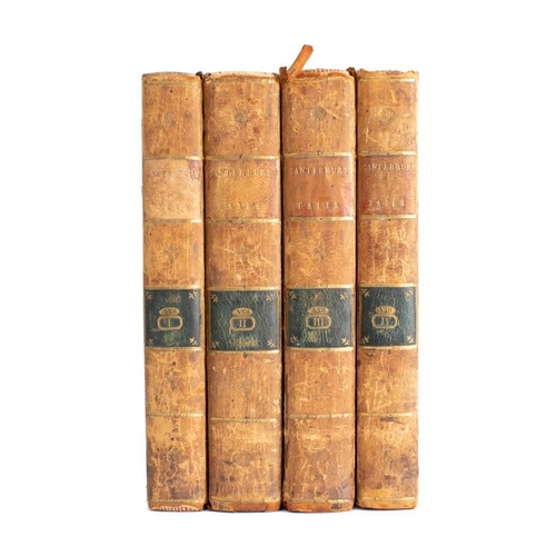 232A - LEE, Harriet - Canterbury Tales : 4 vols, full tree calf lacking some labels two hinges cracking, vo... 