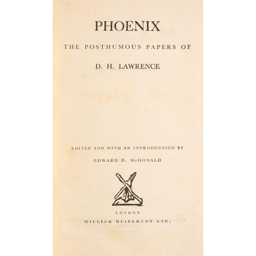 232 - LAWRENCE, D. H. Last Poems : Edited by Richard Aldington and Giuseppe Orioli, org. boards with print... 