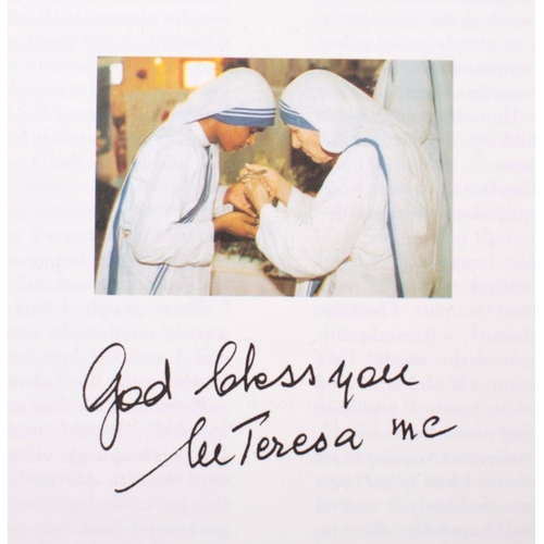 241 - MOTHER THERESA signed copy of 'the Book of Giving.