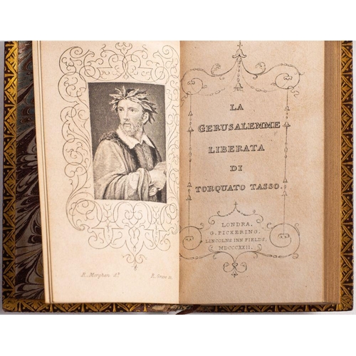 254 - PICKERING Diamond Classics a collection of five books : Petrarca (bumped at the base of the spine); ... 