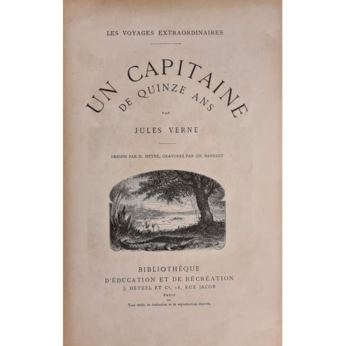 281 - VERNE, Jules : Les Voyages Extraordinaires Un Capitaine de Quinze Ans. Illustrated by Henri Meyer, e... 