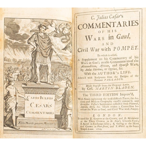 345 - BLADEN, Martin - C. Julius Caear's Commentaries of his Wars in Gaul, and Civil War with Pompey : fro... 