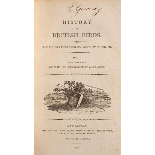 401 - BEWICK, Thomas - History of British Birds. The Figures engraved on wood by T. Bewick : 2 vols, woodc... 