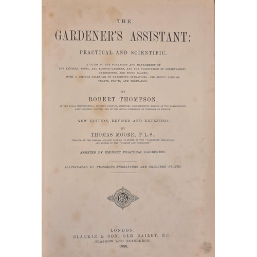 428 - THOMPSON, Robert - The Gardener's Assistant : Practical and Scientific. 32 plates. full morocco, Sto... 