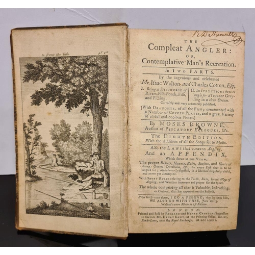 462 - WALTON, Izaak - The Compleat Angler : or, Contemplative Man's Recreation. By the ingenious and celeb... 