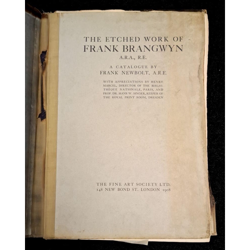 57 - NEWBOLT, Frank - The Etched Work of Frank Brangwyn Folio. Limited Edition of 100 numbered and initia... 