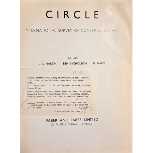 58 - NICHOLSON, Ben, Martin, J. L, & Gabo, N - (editors) Circle International Survey of Constructive Art.... 