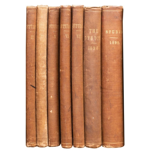 64 - STUDIO MAGAZINE : 7 (early) volumes. Contemporary plain brown cloth, well illustrated, c1890s. (7)