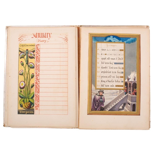 89 - EARLY COLOUR PRINTING : [ Noel Humphreys ] The Illuminated Calendar for 1845 and home diary. 4 (text... 