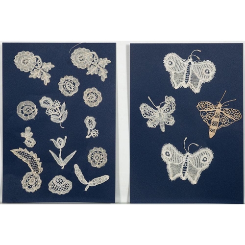 401 - Queen Mary of Teck (1867-1953) and Shaldon Lace School. A collection of lace samples and manuscript ... 