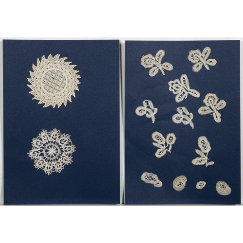 401 - Queen Mary of Teck (1867-1953) and Shaldon Lace School. A collection of lace samples and manuscript ... 