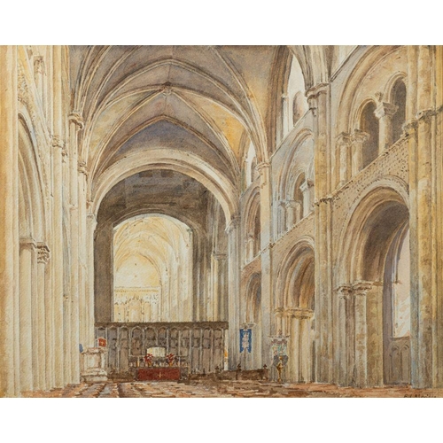 789 - F. L. Aldridge (British, fl. 20th century) Three views of ecclesiastical ruins, Fountains Abbey, Fur... 