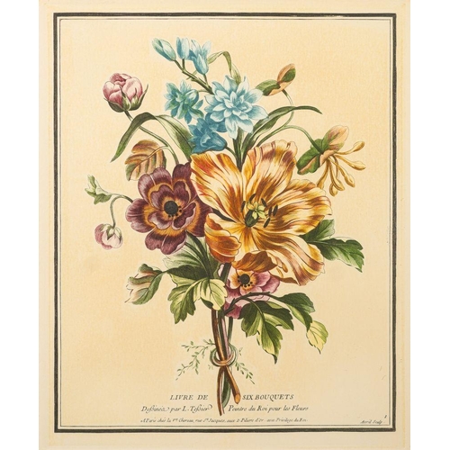 852 - After Jean-Baptiste Monnoyer Fils and Louis Tessier (French, 18th century) Bouquets of flowers, 20th... 