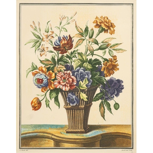 852 - After Jean-Baptiste Monnoyer Fils and Louis Tessier (French, 18th century) Bouquets of flowers, 20th... 