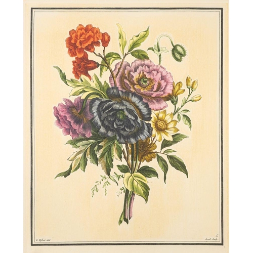 852 - After Jean-Baptiste Monnoyer Fils and Louis Tessier (French, 18th century) Bouquets of flowers, 20th... 