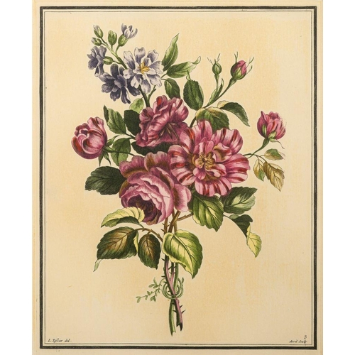 852 - After Jean-Baptiste Monnoyer Fils and Louis Tessier (French, 18th century) Bouquets of flowers, 20th... 