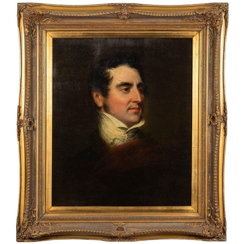 856 - Circle of James Green (British, 1771-1834) Portrait of a gentleman, identified as Mr B. H. Smart, ci... 