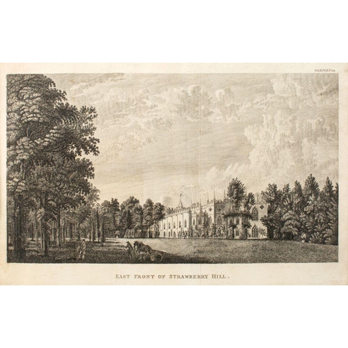 857 - Thomas Morris (fl. circa 1771-1784) Two exterior views of Strawberry Hill House From H. Walpole, A D... 