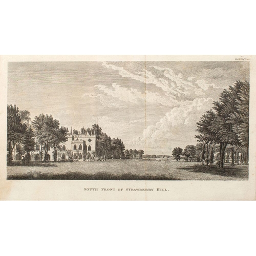 857 - Thomas Morris (fl. circa 1771-1784) Two exterior views of Strawberry Hill House From H. Walpole, A D... 