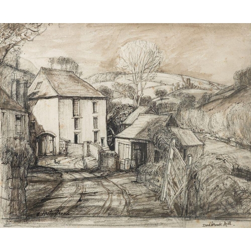 871 - *Gordon Beningfield (British, 1936-1998) Old Farm near Corfe Castle  pencil on paper 20 x 31cm, toge... 