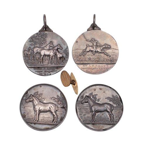 2257 - Four silver West Country prize medallions for the Polo Pony Society, together with cases, total weig... 