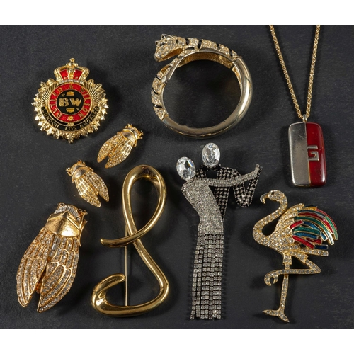 2465 - A collection of costume jewellery mainly Butler & Wilson, including a Butler and Wilson 'Crystal dan... 