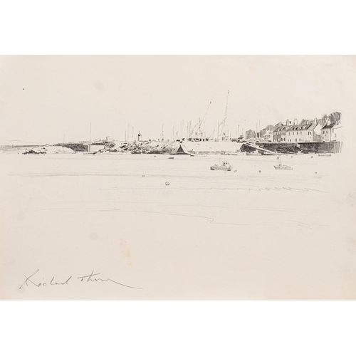 274 - * Richard Thorn [b.1952] Easy Afternoon, signed and inscribed pencil drawing, 30 x 42cm, unframed, t... 