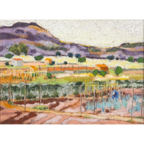 279 - Continental School [20th century] summer garden bearing signature lower right M...y oil on paper 25 ... 