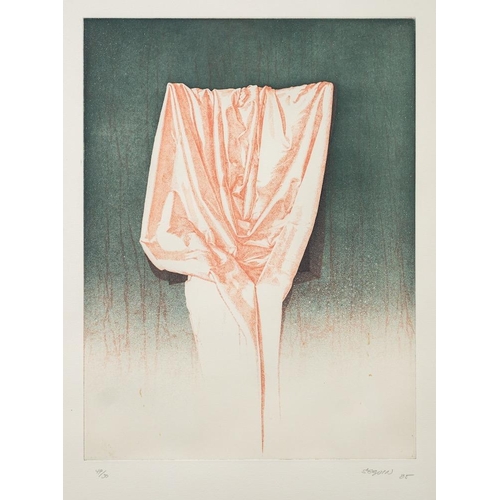 363 - Seguin [Contemporary School] Draped linens; a tripytych, 1985 signed, dated and edition numbered in ... 