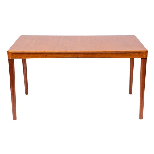 240 - Henry Walter Klein for Bramin, a Danish teak extending dining table, circa 1960s;  the rectangular t... 