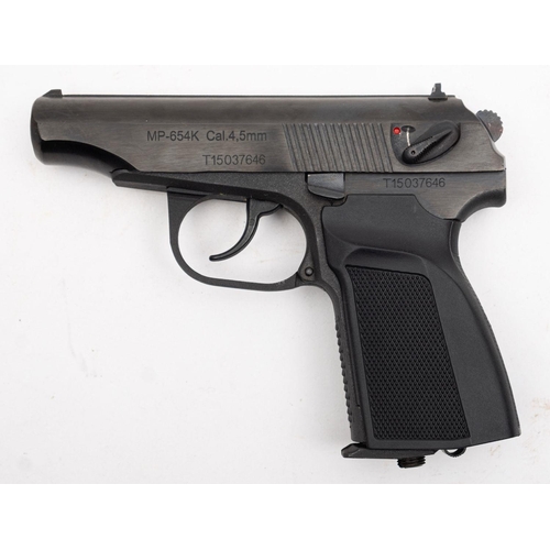 147 - A Baikal (Russia) MP-654K Makarov .177 calibre BB CO2 air pistol serial number 'T15037646', double a... 