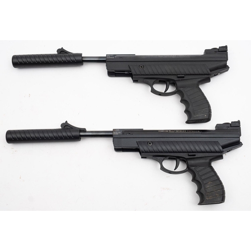 113 - Two Webley Typhoon air pistols,  one .22 calibre serial number '011624329' the other .177 calibre, s... 