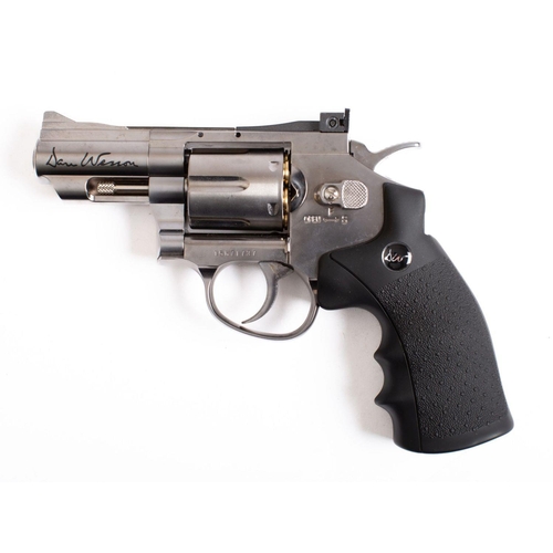 117 - A Dan Wesson .177 calibre CO2 air pistol revolver,  serial number '156G71727' 3 inch barrel with  .3... 