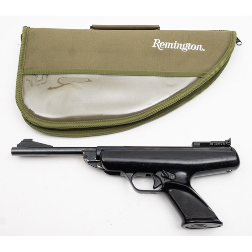 146 - A BSA Scorpion .22 calibre air pistol  with moulded black plastic stock, in a soft shell case.   Ple... 