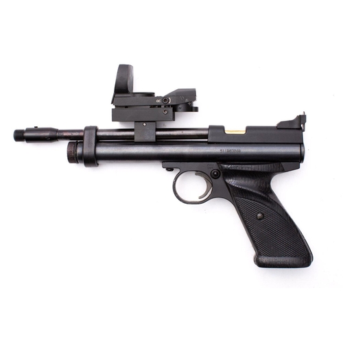 158 - A Crossman Model 2240 .22 calibre CO2 air pistol  serial number ' '511803068', black frame with two ... 
