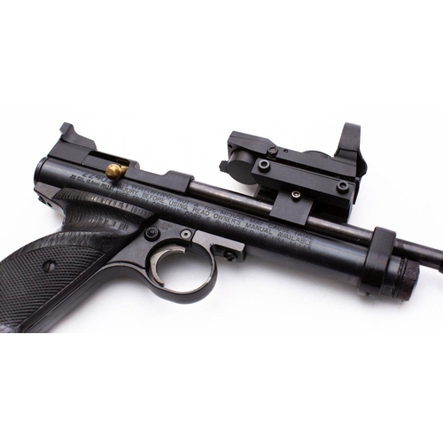 158 - A Crossman Model 2240 .22 calibre CO2 air pistol  serial number ' '511803068', black frame with two ... 