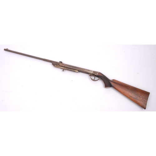 164 - BSA or similar. A .177 calibre break barrel air rifle unsigned, chequered semi pistol walnut stock,1... 