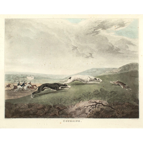 489 - Charles Turner (1773-1857) after Richard Jones (1767-1840) four hunting scenes with riders and hound... 