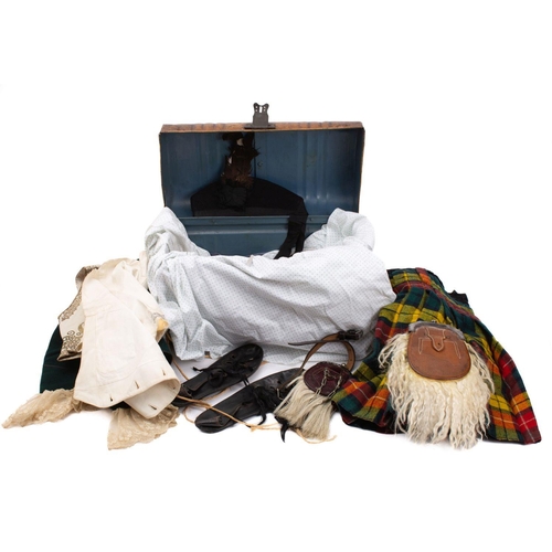 820 - An early 20th century boy's highland costume, comprising glengarry, green Prince Charlie jacket with... 