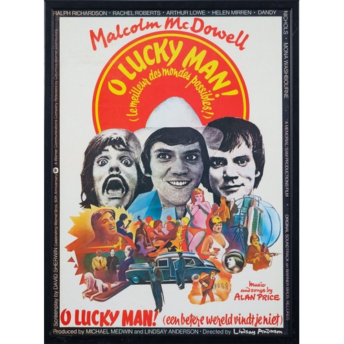 1043 - 'O Lucky Man' (1973) A German single sheet lobby poster,  44.5 x 33cm, together with an unframed Mea... 