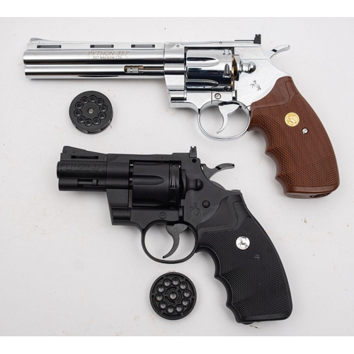 151 - An Umarex Colt Magnum .357 Magnum .177 calibre CO2 air pistol revolver serial number '15A66227', bla... 
