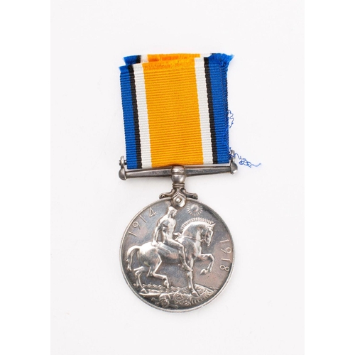 275 - A WWI War Medal to 'PO.10507 Pte E A Husband RMLI',  together with research.  Note- Ernest Arthur Hu... 