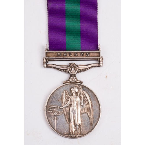 325 - An Elizabeth II General Service Medal to '22978992 Sgt D McNeill RAEC' with Malaya clasp.