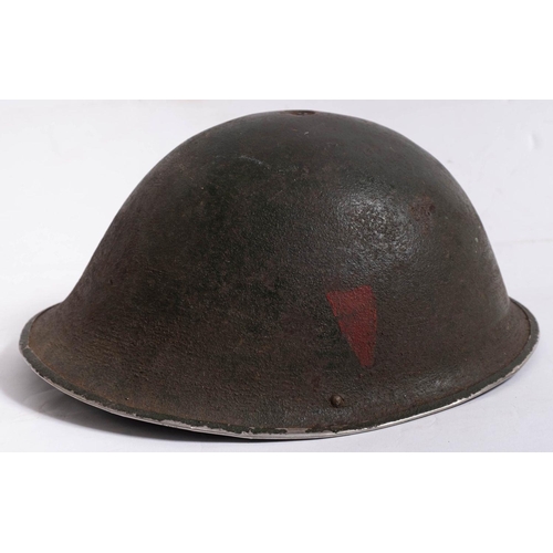 346 - A late WWII Coldstream Guards Mk.IV 'Turtle' Steel helmet, maker Briggs Motor Bodies, Dagenham: the ... 