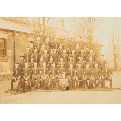 395 - A framed miliaria group for Corporal  George Ambrose Yates, No.1962 3rd  Battalion Coldstream Guards... 