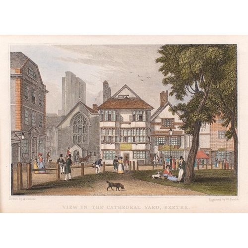 499 - Exeter and Devon; a large quantity of topographical engravings and prints 19th century and later, co... 