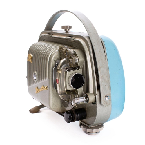 526 - A Zeiss Ikon 'Movielux' Super 8mm projector in light blue enamel case.